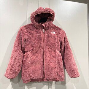 Teen Girls M (10) The North Face Reversible Full Zip Osito Fleece Coat Jacket